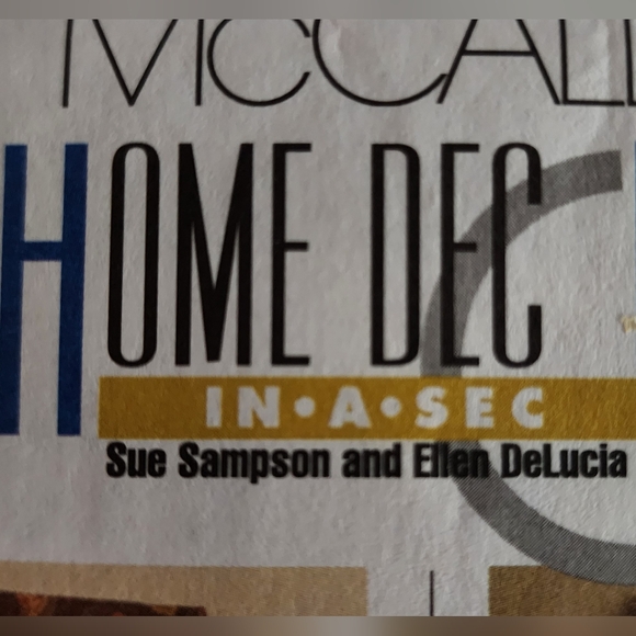 Custom window treatment "Home Dec in a Sec" McCalls sewing patterns #M5675, NEW! - Picture 2 of 14
